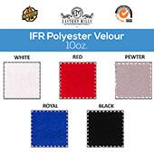 10oz. Inherently Fire Retardant Polyester Velour by the Yard - 60" Wide - Choice of Colors