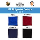 23oz. Fire Retardant Polyester Velour by the Yard - Economy Decorator Grade - 60" Wide - Choice of Colors