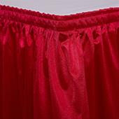 Table skirt - 17' x 29" Poly Knit - Many Color options