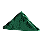 Premade Velvet Napkin - 20" x 20" - Emerald Green - Pack of 10