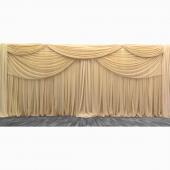 Premium Double Valance 2 Panel Backdrop - Height: 6-14ft