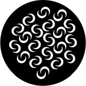 Crescent Breakup - Stock Gobo for Gobo Light Projectors - Choose your size!