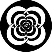 Crescents 3 - Stock Gobo for Gobo Light Projectors - Choose your size!