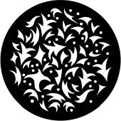 Festive Abstract - Stock Gobo for Gobo Light Projectors - Choose your size!