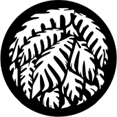 Jungle Palms - Stock Gobo for Gobo Light Projectors - Choose your size!