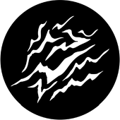 Smoke Screen - Stock Gobo for Gobo Light Projectors - Choose your size!