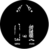 Stained Glass Green - Stock Gobo for Gobo Light Projectors - Choose your size!