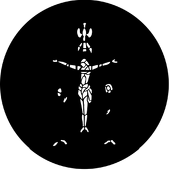 Stained Glass White - Stock Gobo for Gobo Light Projectors - Choose your size!
