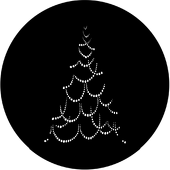 Christmas Tree B - Stock Gobo for Gobo Light Projectors - Choose your size!
