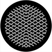 Symmetric 2 - Stock Gobo for Gobo Light Projectors - Choose your size!