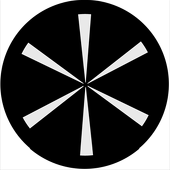 Symmetric 11 - Stock Gobo for Gobo Light Projectors - Choose your size!