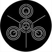 Symmetric 15 - Stock Gobo for Gobo Light Projectors - Choose your size!