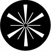 Symmetric 16 - Stock Gobo for Gobo Light Projectors - Choose your size!