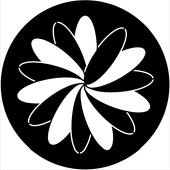 Organic 2 - Stock Gobo for Gobo Light Projectors - Choose your size!