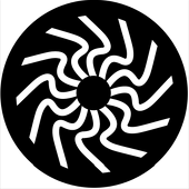 Organic 8 - Stock Gobo for Gobo Light Projectors - Choose your size!