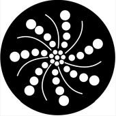 Organic 9 - Stock Gobo for Gobo Light Projectors - Choose your size!