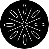 Organic 12 - Stock Gobo for Gobo Light Projectors - Choose your size!