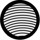 Organic 16 - Stock Gobo for Gobo Light Projectors - Choose your size!