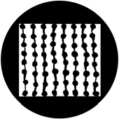 Wobbly Abacus - Stock Gobo for Gobo Light Projectors - Choose your size!