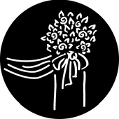 Floral Decoration 1 - Stock Gobo for Gobo Light Projectors - Choose your size!