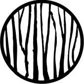 Three Sisters Birch 2 - Stock Gobo for Gobo Light Projectors - Choose your size!