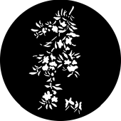 Oriental Flowers - Stock Gobo for Gobo Light Projectors - Choose your size!