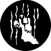Ghost 5 - Stock Gobo for Gobo Light Projectors - Choose your size!