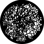 Tangled Breakup - Stock Gobo for Gobo Light Projectors - Choose your size!