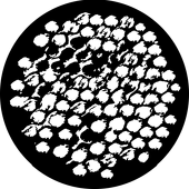 Printed Mesh - Stock Gobo for Gobo Light Projectors - Choose your size!