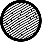 Rain C - Stock Gobo for Gobo Light Projectors - Choose your size!