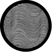 Undulation - Stock Gobo for Gobo Light Projectors - Choose your size!