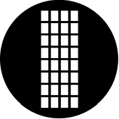 Georgian - Stock Gobo for Gobo Light Projectors - Choose your size!