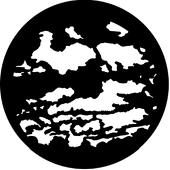 Cloud 7 - Stock Gobo for Gobo Light Projectors - Choose your size!