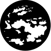 Cloud 8 - Stock Gobo for Gobo Light Projectors - Choose your size!