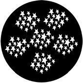 Stars 2 - Stock Gobo for Gobo Light Projectors - Choose your size!