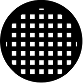 Basket Weave - Stock Gobo for Gobo Light Projectors - Choose your size!