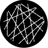 Pick Up Sticks Reversed - Stock Gobo for Gobo Light Projectors - Choose your size!