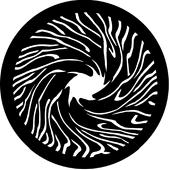 Twisting - Stock Gobo for Gobo Light Projectors - Choose your size!