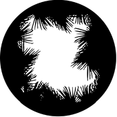 Open Palm - Stock Gobo for Gobo Light Projectors - Choose your size!