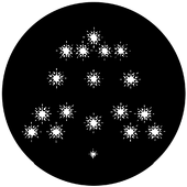 Chandelier B - Stock Gobo for Gobo Light Projectors - Choose your size!