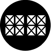 Tudor - Stock Gobo for Gobo Light Projectors - Choose your size!