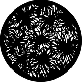 Floral 2 - Stock Gobo for Gobo Light Projectors - Choose your size!