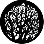Tree 4 - Stock Gobo for Gobo Light Projectors - Choose your size!