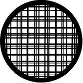 Plaid - Stock Gobo for Gobo Light Projectors - Choose your size!