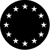 European Stars - Stock Gobo for Gobo Light Projectors - Choose your size!
