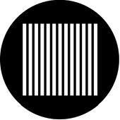 Slats - Stock Gobo for Gobo Light Projectors - Choose your size!