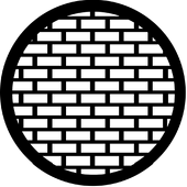 Bricks - Stock Gobo for Gobo Light Projectors - Choose your size!