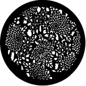 Floral 4 - Stock Gobo for Gobo Light Projectors - Choose your size!