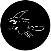 Black Witch - Stock Gobo for Gobo Light Projectors - Choose your size!