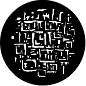 Glass Brick - Stock Gobo for Gobo Light Projectors - Choose your size!